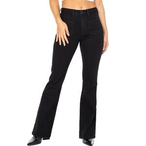 Women's black flare jeans